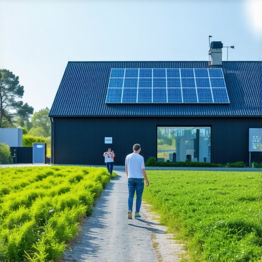 Future of Agrotourism on Krk Futuristic farm scene with technology and visitors exploring traditional Croatian farms