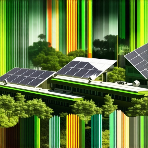 Future of Sustainable Tourism Illustration of futuristic eco-friendly tourism with smart tech and green infrastructure