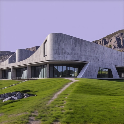 Future of Sustainable Tourism on Vlašić Futuristic eco-friendly infrastructure on Vlašić mountain highlighting sustainable tourism