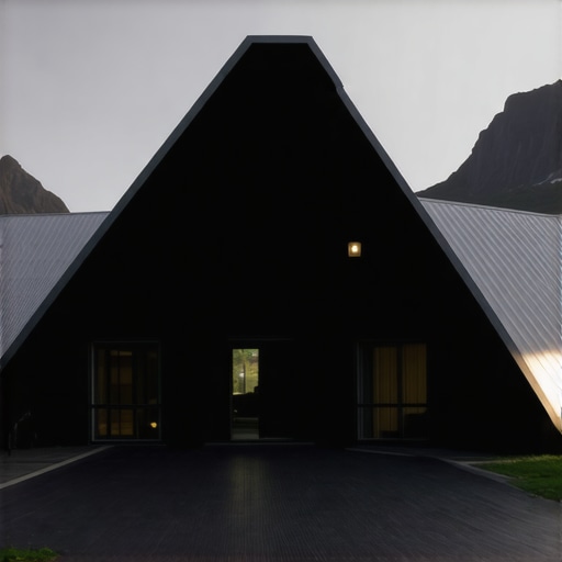 A modern rural tourism scene with smart technology and eco-friendly infrastructure