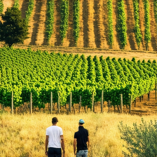 Istarski pejzaži i farmeri Vineyards and olive groves in Istra with farmers