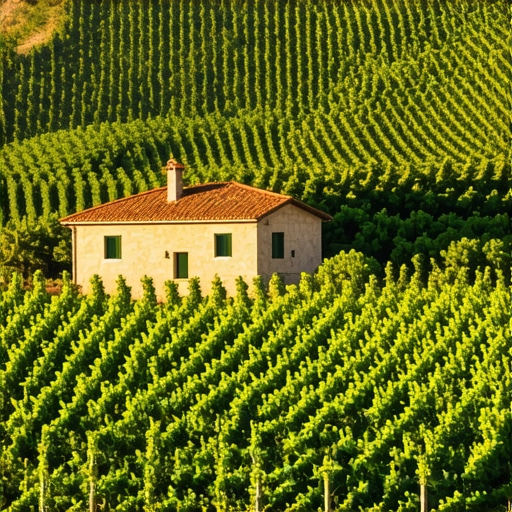 Istrian Countryside Landscape Scenic view of Istrian countryside with vineyards and olive groves