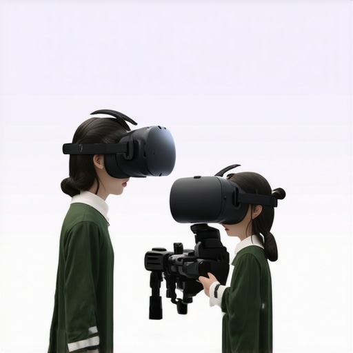 Modern Technology Meets Tradition in Rural Setting Rural scene with VR headsets and traditional crafts, showcasing tradition and innovation