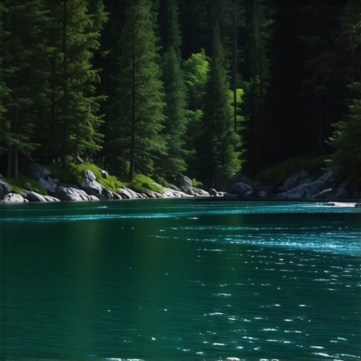 Prirodna lepota Donje Brezne Mirna planinska scena sa potokom i šumom u Montenegro Donja Brezna.