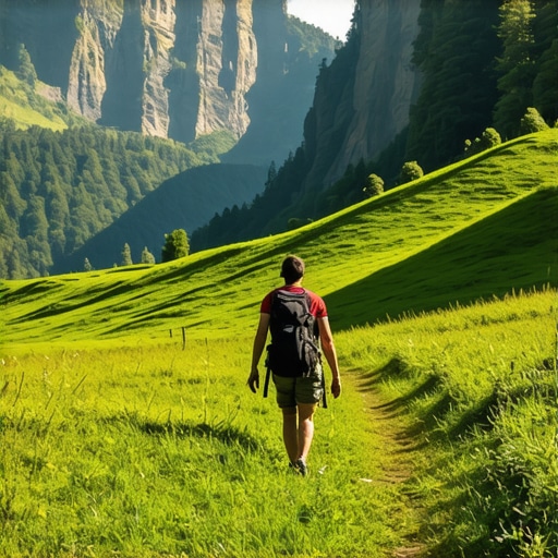 Vlašić Eco-Tourism Landscape Mountain landscape with eco-friendly facilities and tourists
