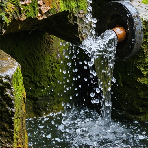 Čista mineralna voda teče iz starog izvora na planini Fruška Gora u Srbiji