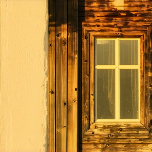 Traditional wooden Serbian house with authentic details and hand-carved windows.