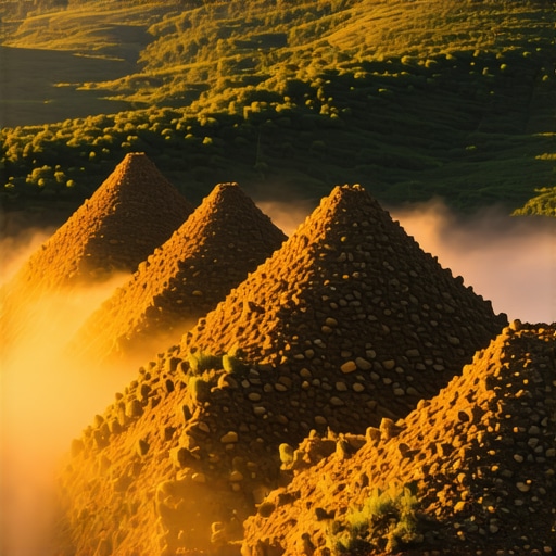 Đavolja Varoš u ranu zoru Zemljane kule Đavolje Varoši pod jutarnjim suncem bez turista