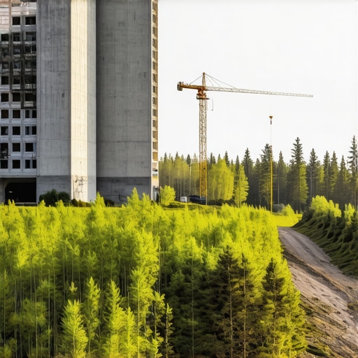 Gradilište na Divčibarama pored preostale šume i staze