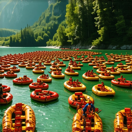 Drinska regata 2026 kaos na vodi Mnoštvo čamaca na Drinskoj regati 2026