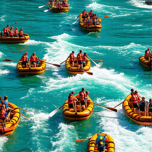 Mnoštvo čamaca na Drinskoj regati u Perućcu