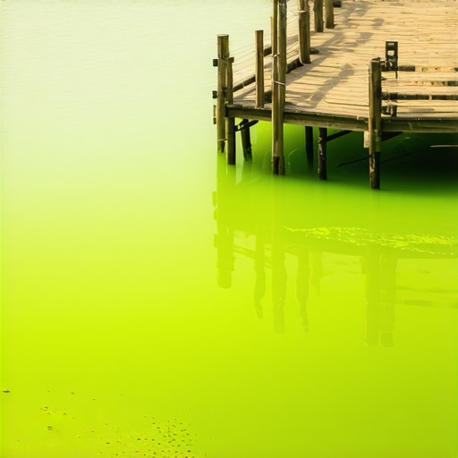 Zelena voda jezera Palić kod drvenog mola Ženskog štranda leti