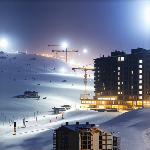 Kopaonik ski centar sa kranovima i gužvom na stazama 2026