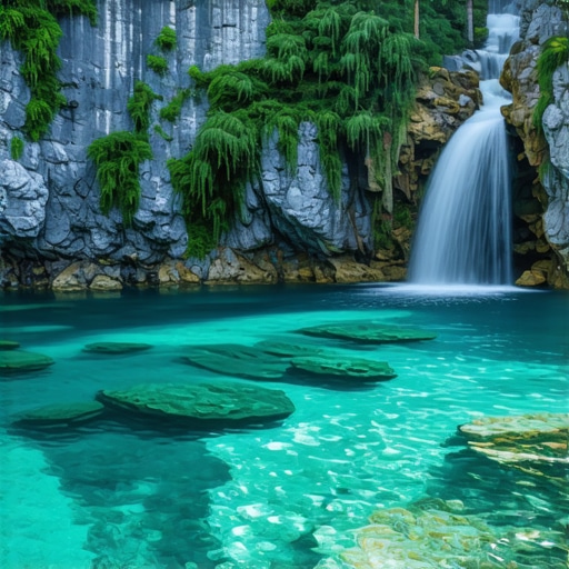 Tirkizni izvor Krupajska vrela u rano jutro bez gužve