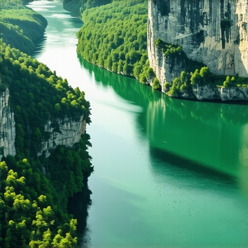 Meandri Uvca u prolećnom sjaju Pogled na meandre reke Uvac sa vidikovca Molitva bez turista