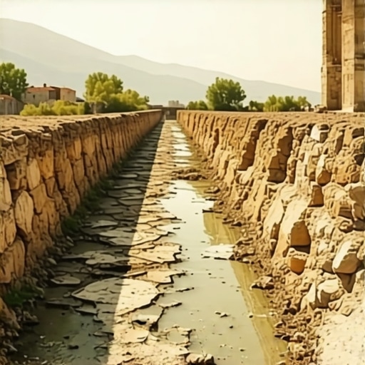 Ispucala zemlja i suvo korito Moravice u Sokobanji tokom letnje suše 2026.