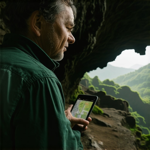 Rendžer proverava dozvole ispred ulaza u pećinu na Tari