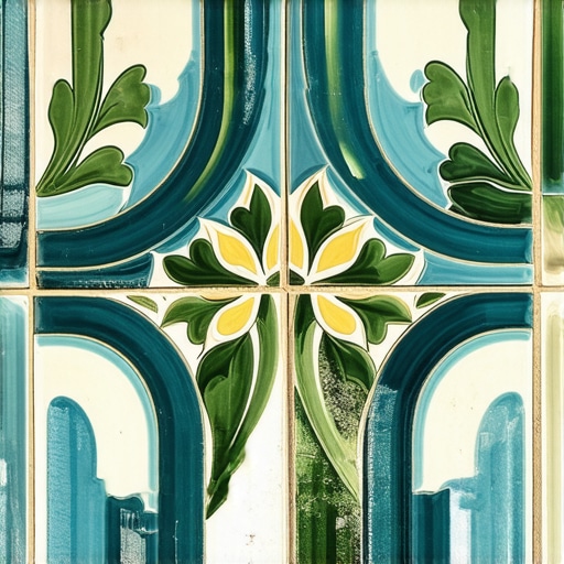 Detalj tirkiznih keramičkih pločica na secesijskim građevinama jezera Palić