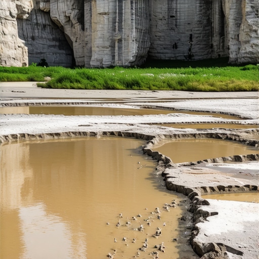 Suvi meandri Moravice u Sokobanji 2026 Prikaz niskog vodostaja i isušenog korita reke Moravice ispod tvrđave Soko Grad