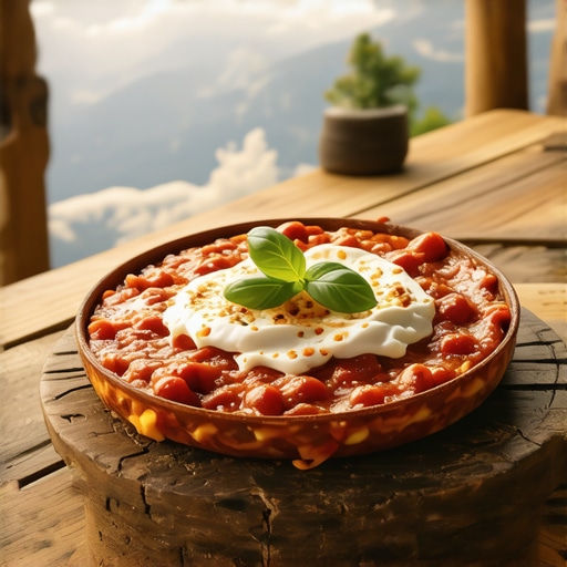 Tradicionalna komplet lepinja na Tari Autentičan planinski doručak na Tari sa pogledom na šumu