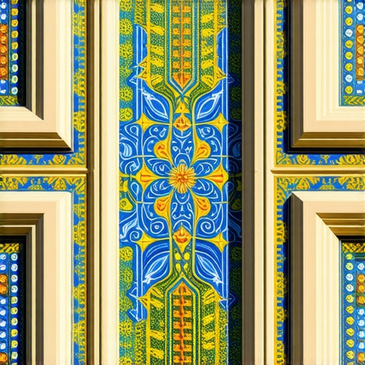 Detalj Zsolnay keramike na fasadi Palate Rajhl u Subotici