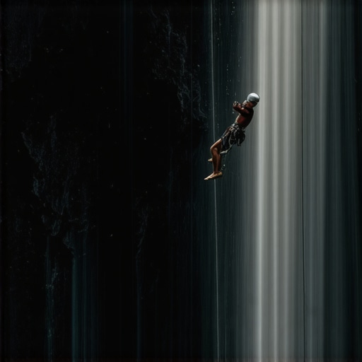 Osoba se spušta niz vodopad u kanjonu u Srbiji sa profesionalnom opremom