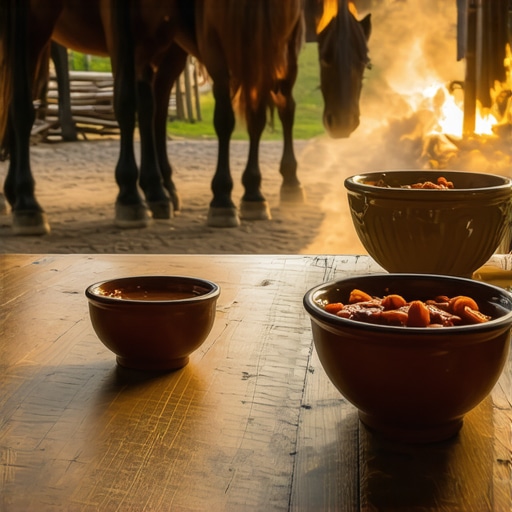 Tradicionalni vojvođanski gulaš na drvenom stolu u Kelebiji