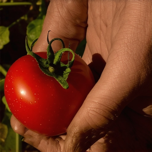 Autentično branje paradajza na organskoj farmi Ruke seljaka beru zreo paradajz na njivi