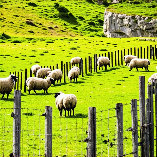 Autentično zlatiborsko seosko gazdinstvo u magli Stari drveni ranč na Zlatiboru sa ovcama na pašnjaku bez turista