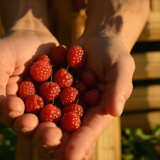 Osoba bere zrele maline na organskoj farmi u Srbiji tokom sunčanog jutra