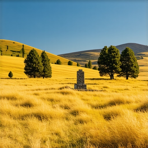 Besplatni proplanci Zlatibora van turističke zone Zlatiborski proplanak sa kamenom česmom i borovima pod plavim nebom