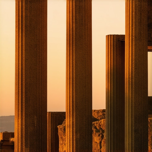 Djavolja Varos kamene kule u sumrak Kamene figure Djavolja Varos pod narandžastim osvetljenjem zalaska sunca