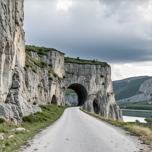 Dunavska magistrala asfalt i tuneli 2026 Pogled na asfaltni put i opasne tunele u Đerdapskoj klisuri