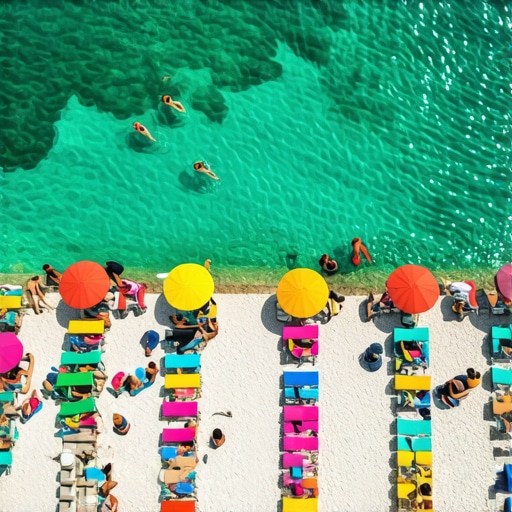 Sunbeds and umbrellas on the Main Lake in Bela Crkva during 2026 summer season