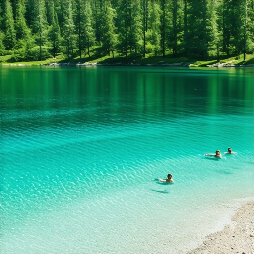 Kristalno čista voda jezera Šljunkara u Beloj Crkvi Panorama jezera Šljunkara sa prozirnom tirkiznom vodom i šljunkovitom plažom u Beloj Crkvi.