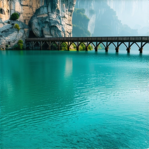 Tirkizna voda Krupajskog vrela u rano jutro bez turista