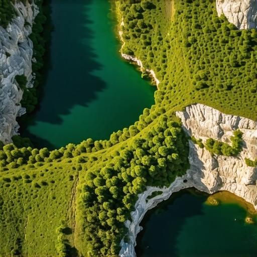Pogled na meandre Uvca sa vidikovca Molitva u rano jutro bez turista