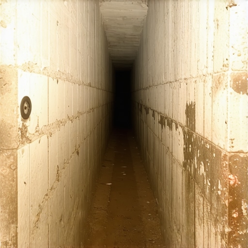 Unutrašnjost podzemnih hodnika na Kalemegdanu sa kamenim zidovima i vlagom