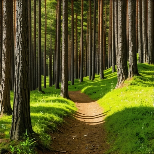 Planinarska staza kroz borovu šumu na Goču bez betona