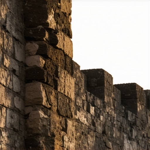 Niška tvrđava u sumrak 2026 Detalj kamenih zidina Niške tvrđave pod večernjim suncem