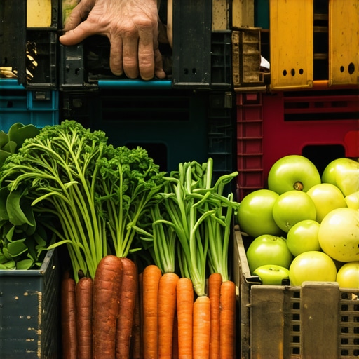 Detalj sa pijace u Srbiji koji prikazuje razliku između prave organske hrane i robe preprodavaca