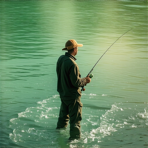Iskusni ribolovac u vodi reke Drine tokom maglovitog jutra