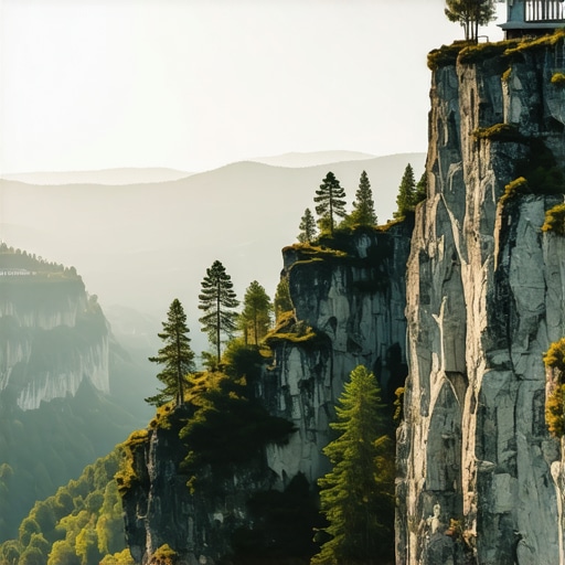 Skriveni vidikovac na planini Tari bez gužve Pogled sa Tare na kanjon reke Drine u magli bez turista