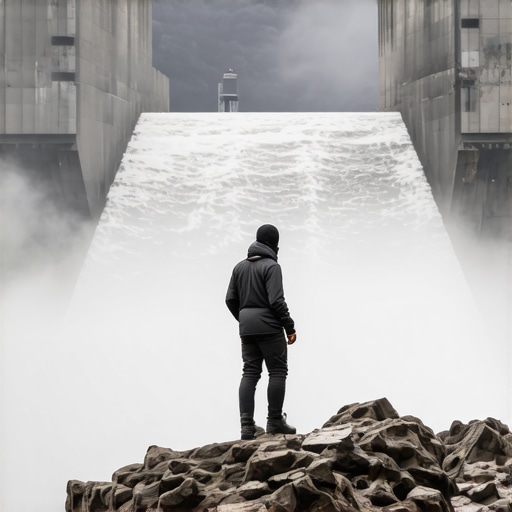 Surova obala jezera Rovni 2026 Ribolovac na strmoj obali jezera Rovni tokom maglovitog jutra