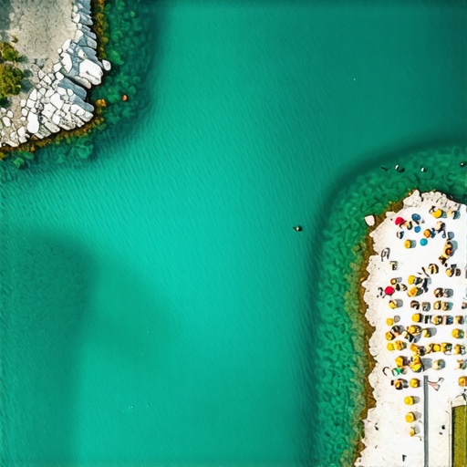 Tirkizna voda jezera Bešenovo 2026 Pogled iz vazduha na tirkizno jezero Beli kamen na Fruškoj gori