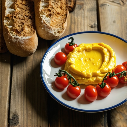 Domaća hrana bez aditiva na drvenom stolu u seoskom domaćinstvu
