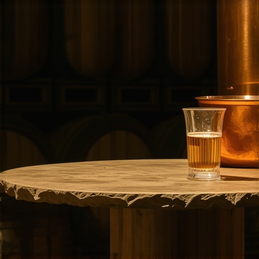 Unutrašnjost starog srpskog podruma za rakiju sa drvenim buradima