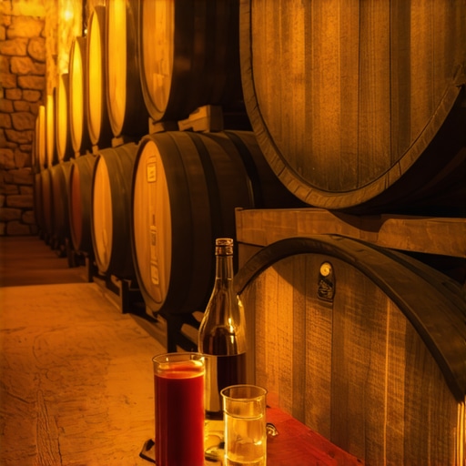 Stari drveni buradi i rakija u župskom podrumu