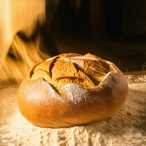 Tradicionalno pečenje hleba pod crepujkom Stari majstor vadi vreli domaći hleb iz kamene peći na drva u autentičnoj srpskoj pečenjari