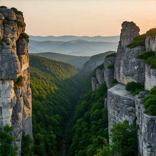 Pogled na kanjon Crne reke sa vidikovca Ljuti krš na Divčibarama